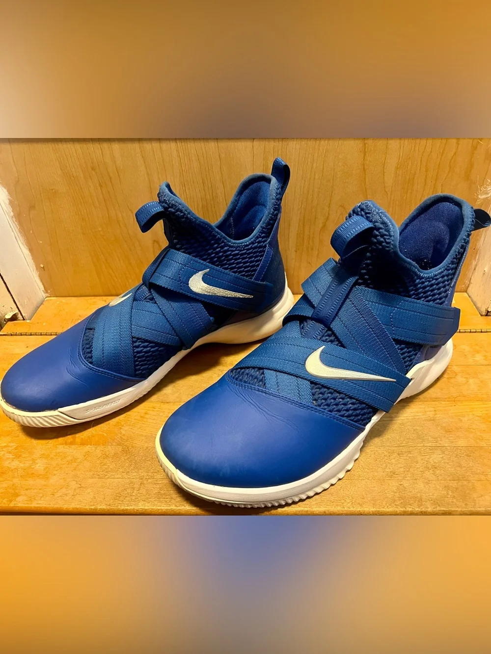 Nike Lebron Soldier 12 Game Royal Blue Mens Basketball Shoes AT3872-404 Sz 13
